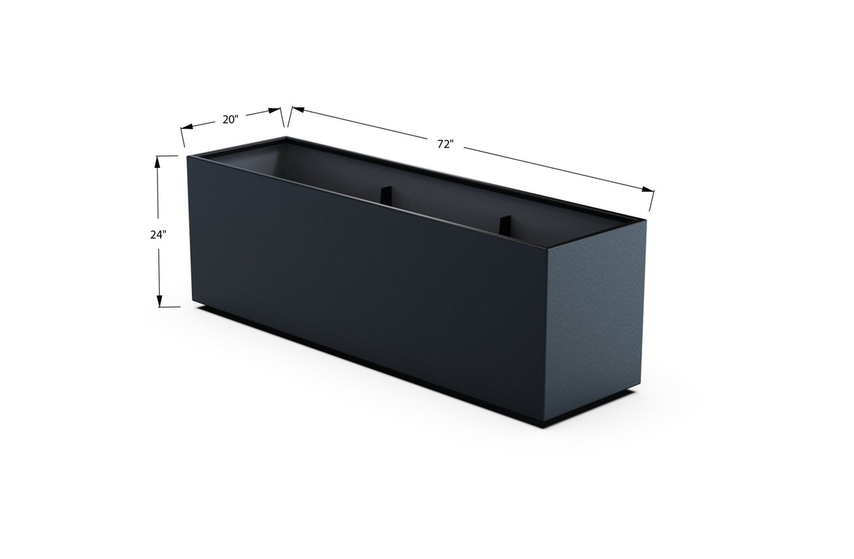 High Aluminum Rectangular Planter - Plantercraft