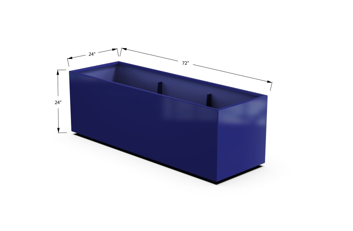 High Aluminum Rectangular Planter - Plantercraft