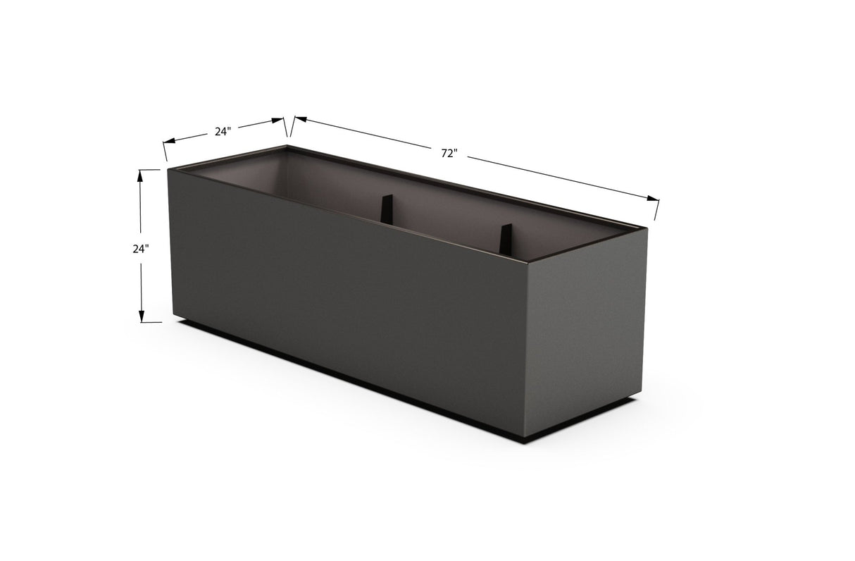 High Aluminum Rectangular Planter - Plantercraft