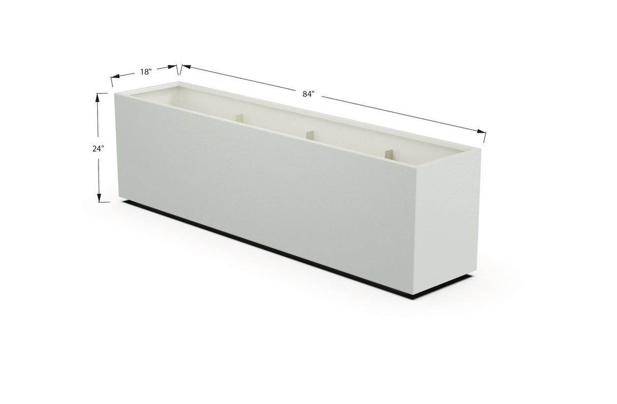 High Aluminum Rectangular Planter - Plantercraft