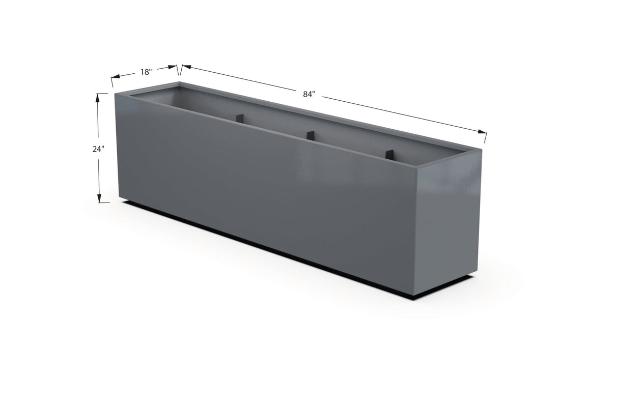 High Aluminum Rectangular Planter - Plantercraft