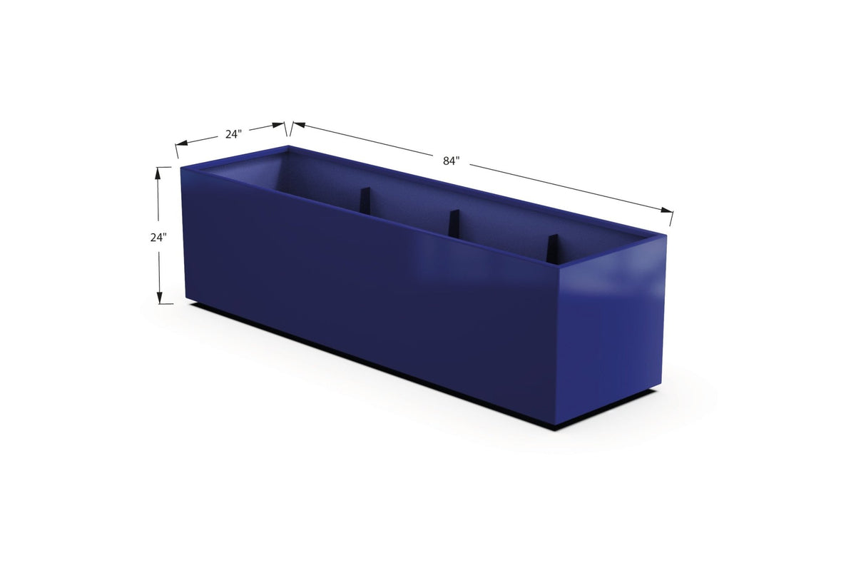High Aluminum Rectangular Planter - Plantercraft