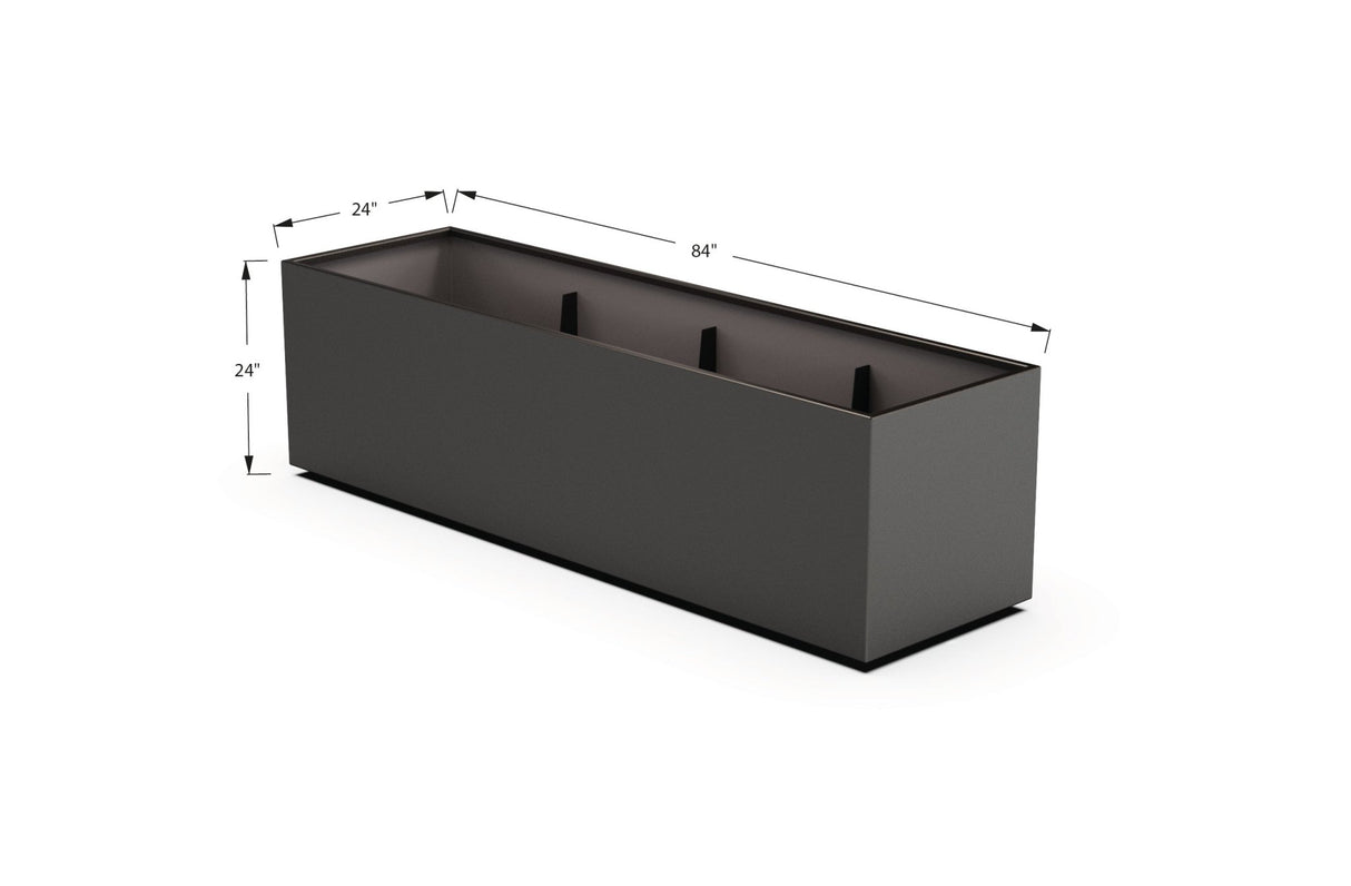 High Aluminum Rectangular Planter - Plantercraft