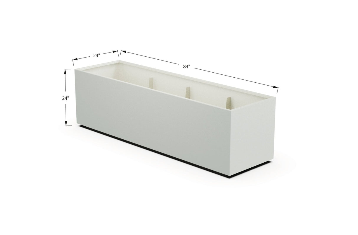 High Aluminum Rectangular Planter - Plantercraft
