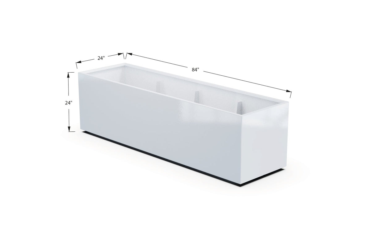 High Aluminum Rectangular Planter - Plantercraft