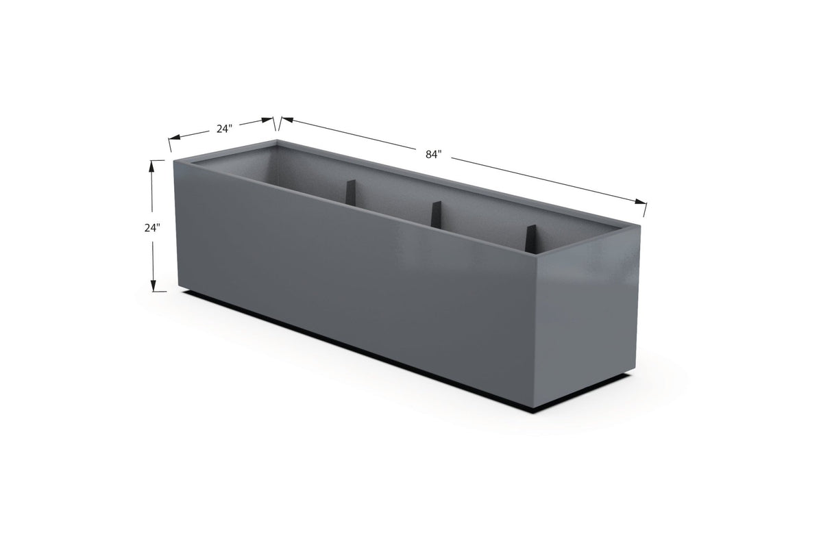 High Aluminum Rectangular Planter - Plantercraft