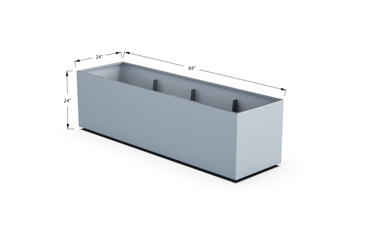 High Aluminum Rectangular Planter - Plantercraft