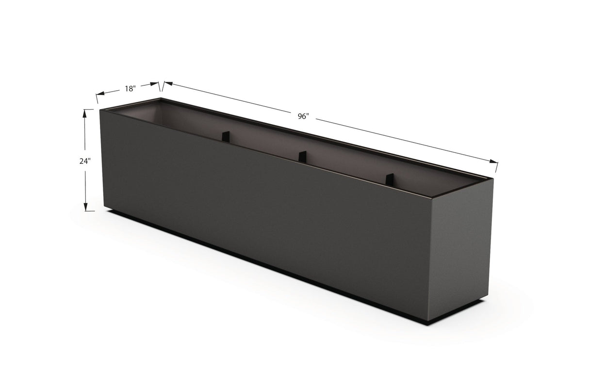 High Aluminum Rectangular Planter - Plantercraft