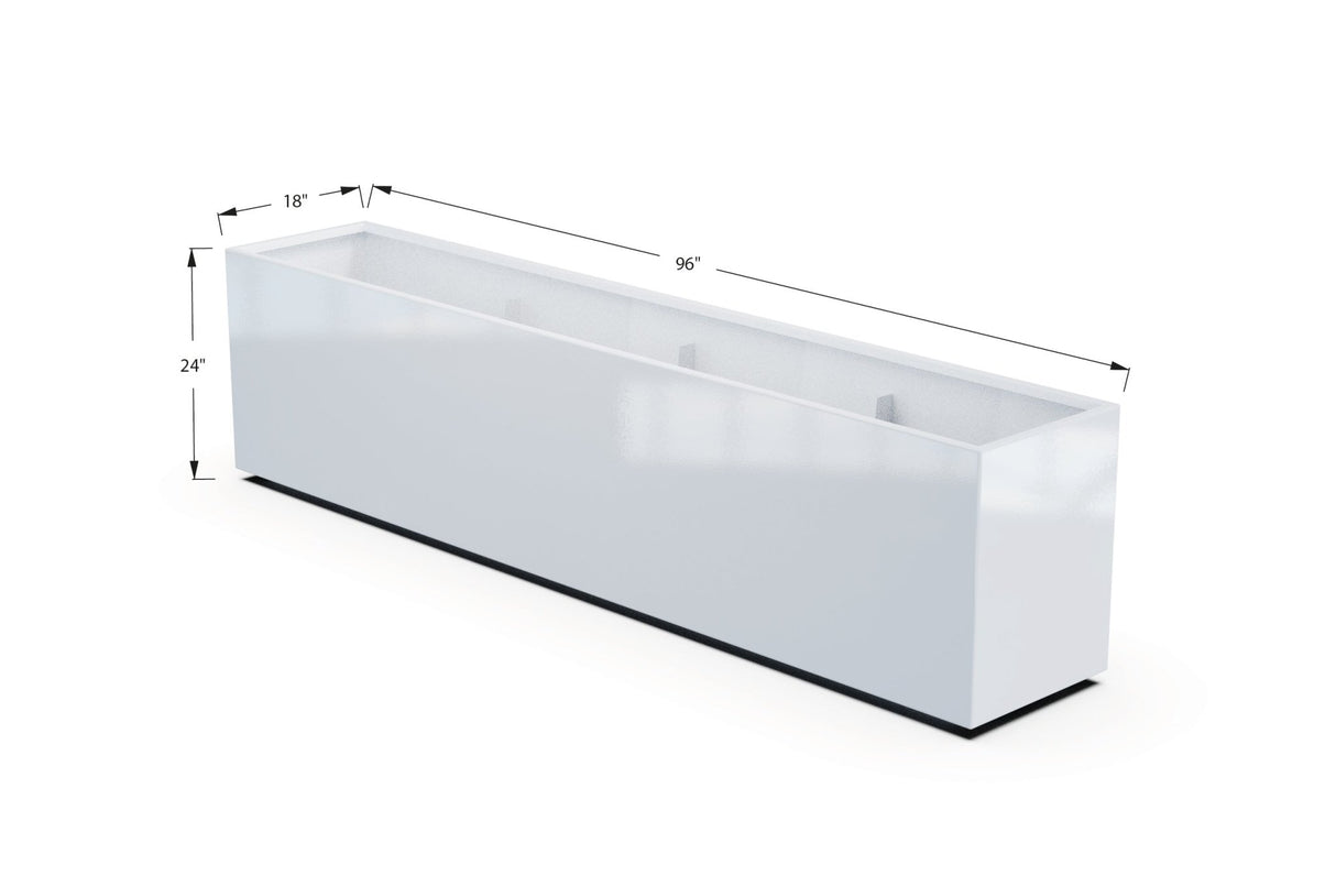 High Aluminum Rectangular Planter - Plantercraft