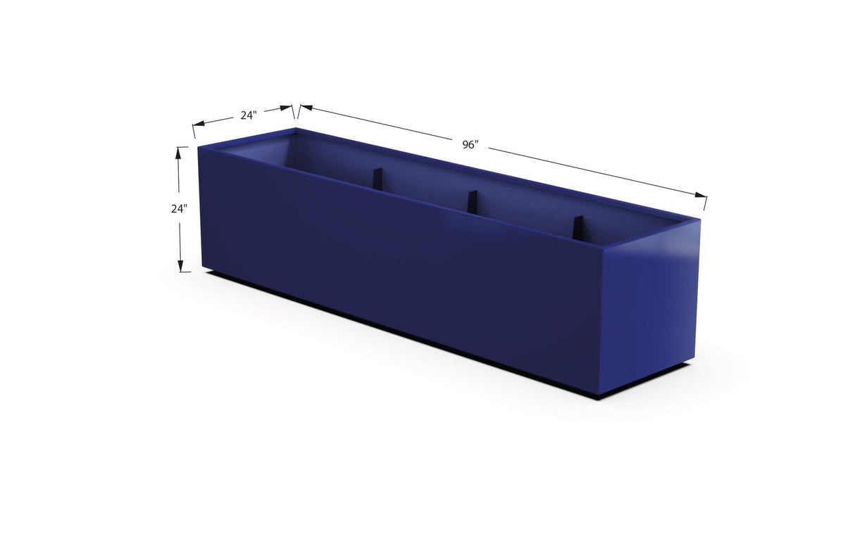 High Aluminum Rectangular Planter - Plantercraft