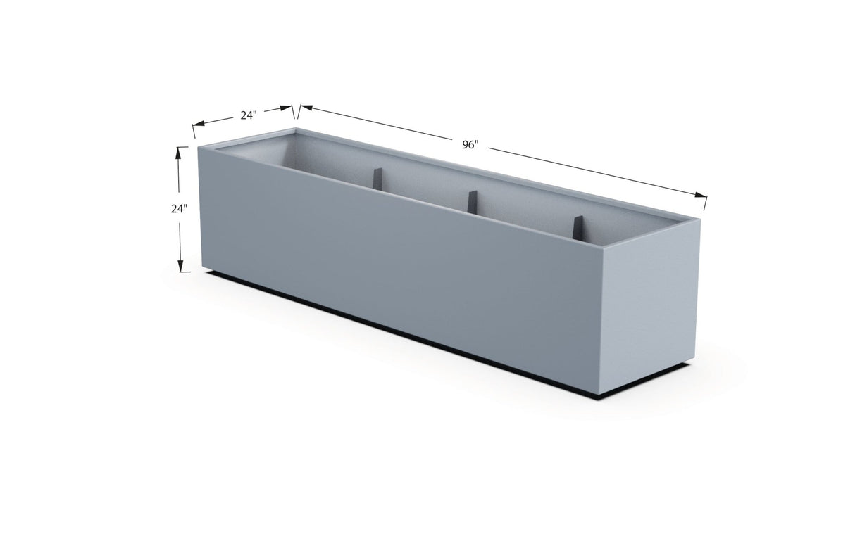 High Aluminum Rectangular Planter - Plantercraft