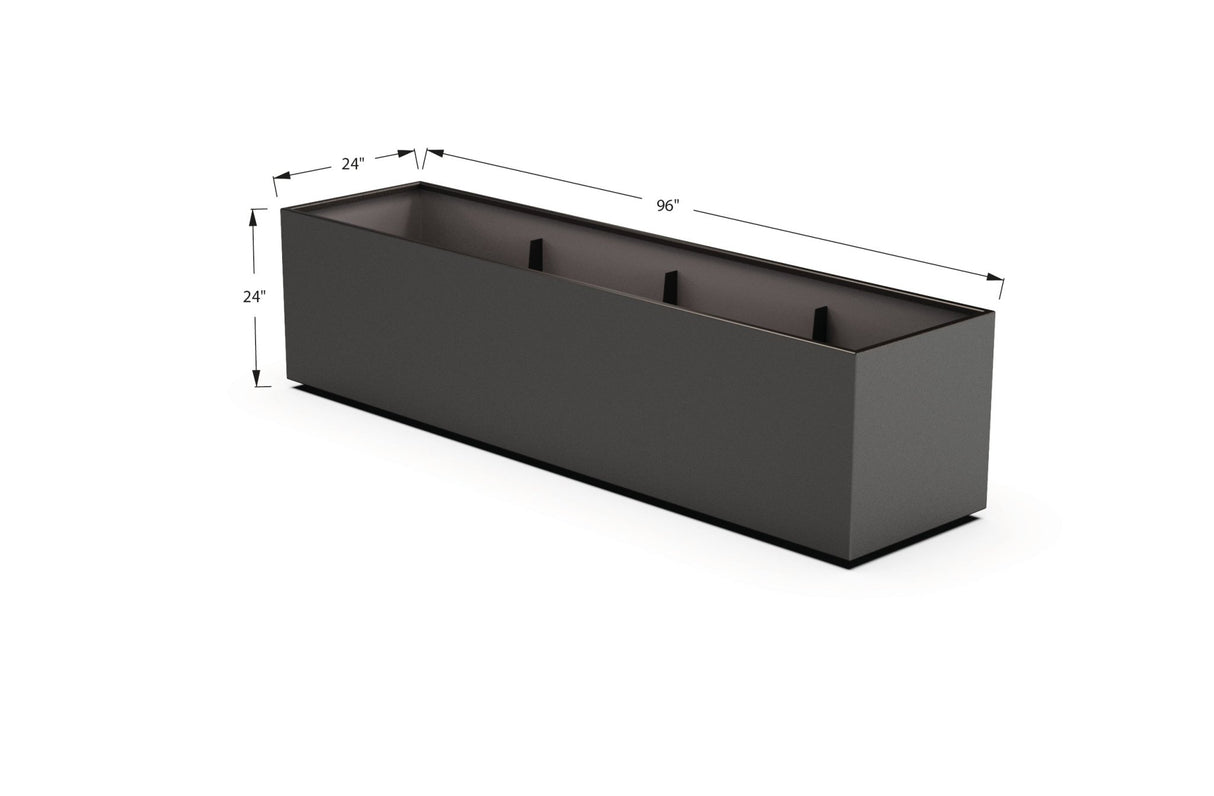 High Aluminum Rectangular Planter - Plantercraft
