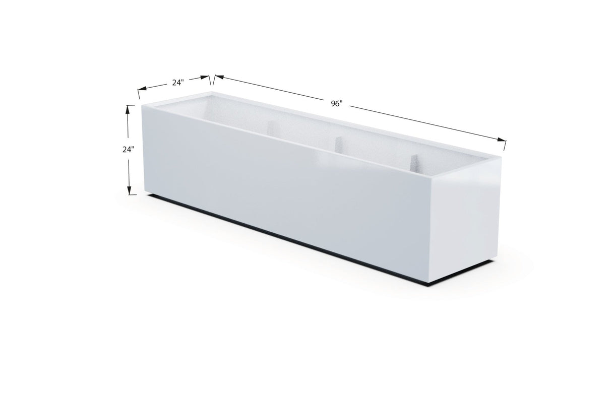 High Aluminum Rectangular Planter - Plantercraft