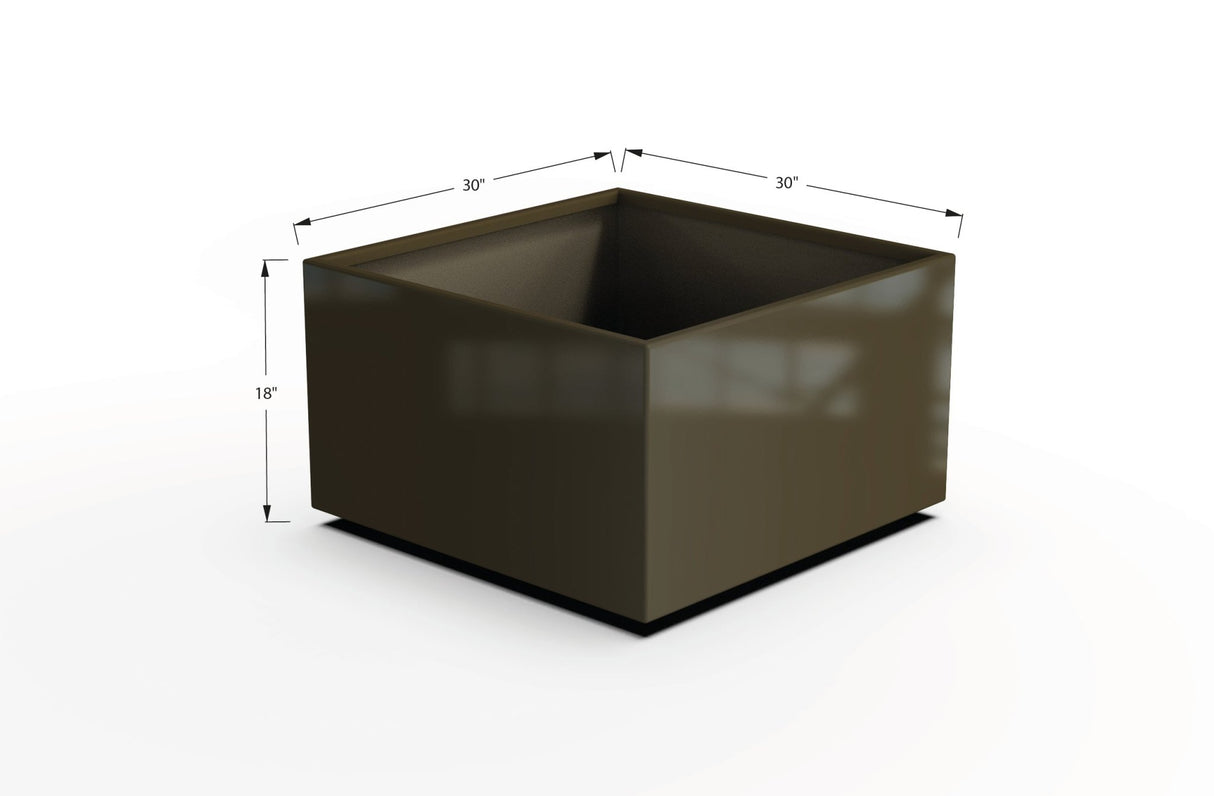 Aluminum Square & Cube Planter - Plantercraft