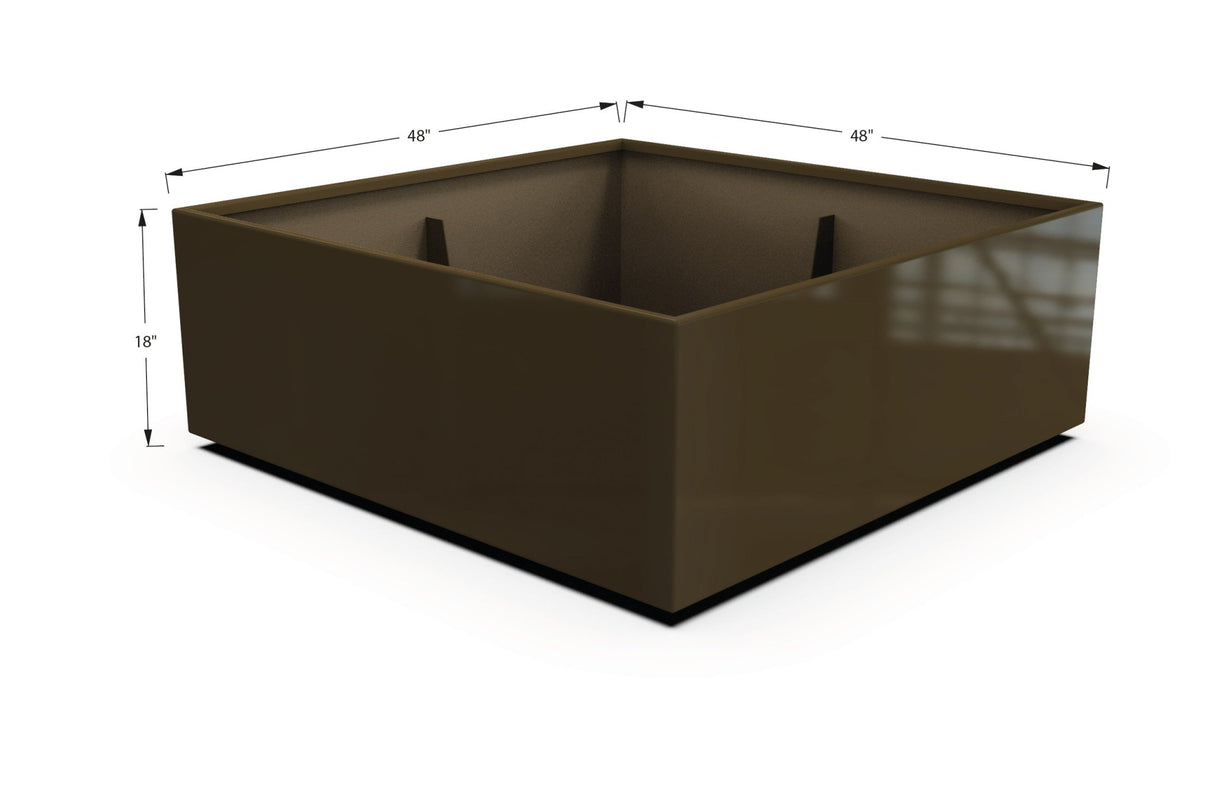Aluminum Square & Cube Planter - Plantercraft