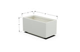 Aluminum Rectangular Outdoor or Indoor Planters - Plantercraft