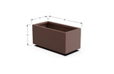 Aluminum Rectangular Outdoor or Indoor Planters - Plantercraft