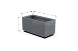 Aluminum Rectangular Outdoor or Indoor Planters - Plantercraft