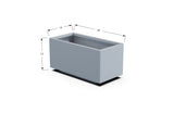 Aluminum Rectangular Outdoor or Indoor Planters - Plantercraft