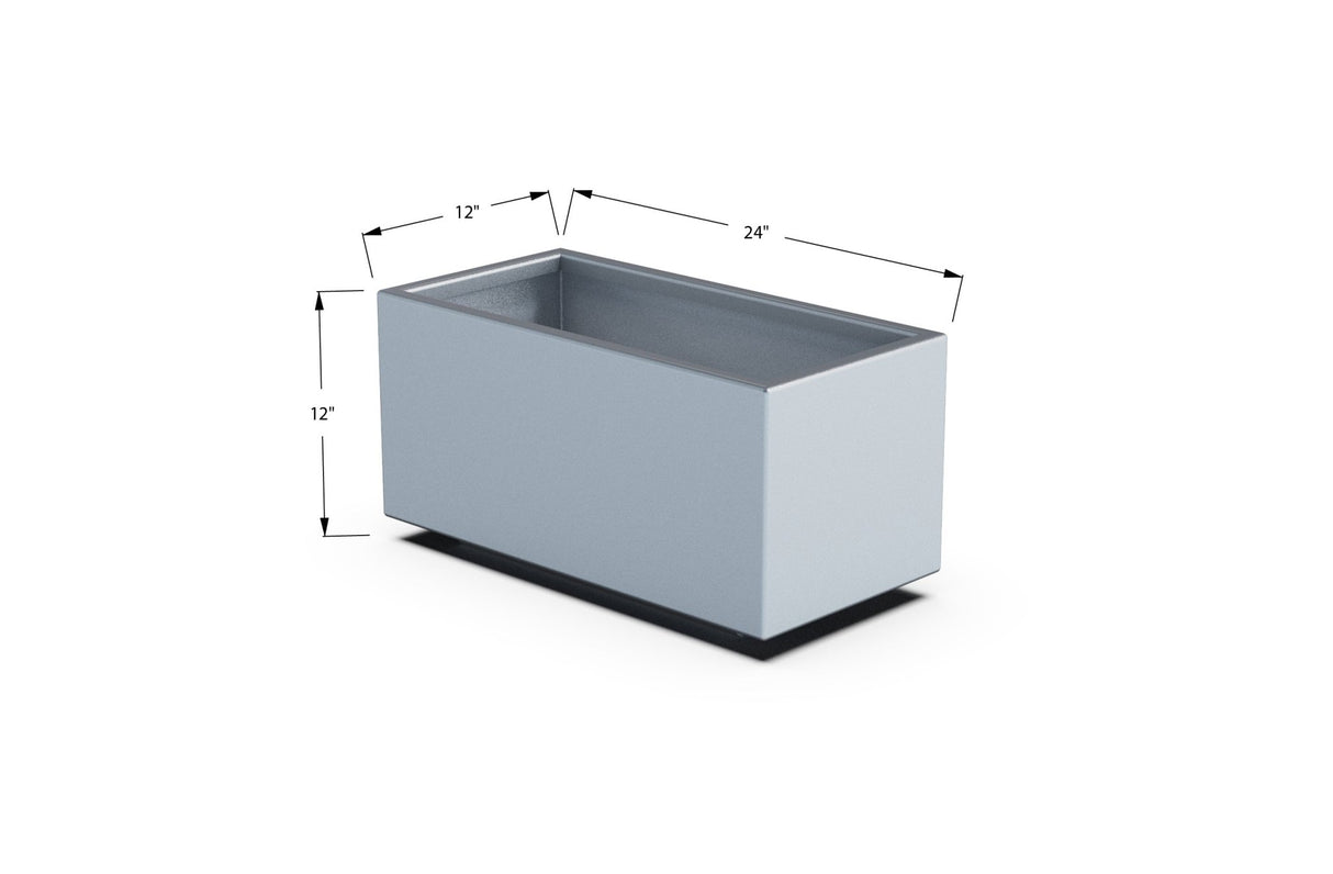 Aluminum Rectangular Outdoor or Indoor Planters - Plantercraft