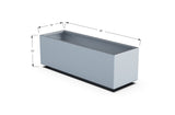 Aluminum Rectangular Outdoor or Indoor Planters - Plantercraft