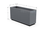 Aluminum Rectangular Outdoor or Indoor Planters - Plantercraft