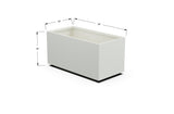 Aluminum Rectangular Outdoor or Indoor Planters - Plantercraft