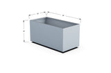 Aluminum Rectangular Outdoor or Indoor Planters - Plantercraft