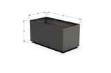 Aluminum Rectangular Outdoor or Indoor Planters - Plantercraft