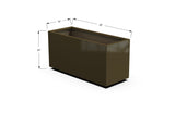 High Aluminum Rectangular Planter - Plantercraft