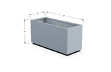 High Aluminum Rectangular Planter - Plantercraft