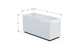 High Aluminum Rectangular Planter - Plantercraft