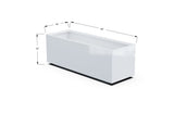 Aluminum Rectangular Outdoor or Indoor Planters - Plantercraft