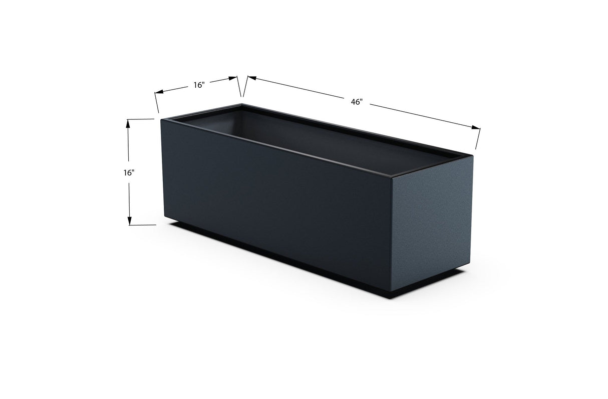 Aluminum Rectangular Outdoor or Indoor Planters - Plantercraft