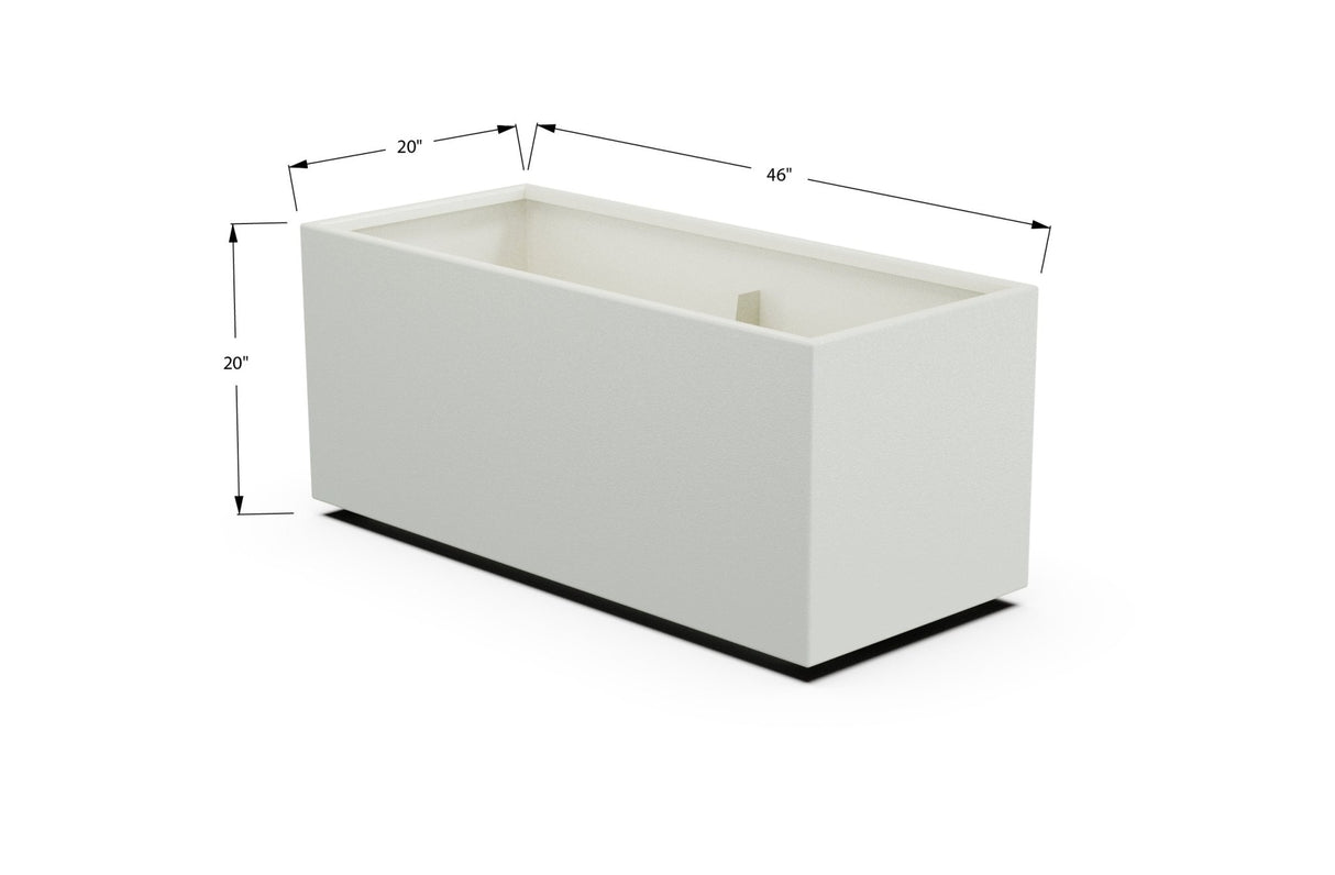 High Aluminum Rectangular Planter - Plantercraft