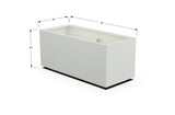 High Aluminum Rectangular Planter - Plantercraft