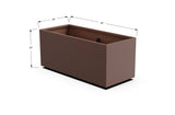 High Aluminum Rectangular Planter - Plantercraft