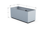 High Aluminum Rectangular Planter - Plantercraft