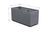 High Aluminum Rectangular Planter - Plantercraft