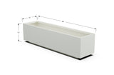 Aluminum Rectangular Outdoor or Indoor Planters - Plantercraft