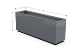 Aluminum Rectangular Outdoor or Indoor Planters - Plantercraft