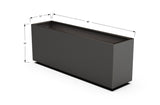 Aluminum Rectangular Outdoor or Indoor Planters - Plantercraft