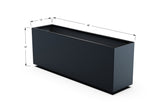 Aluminum Rectangular Outdoor or Indoor Planters - Plantercraft