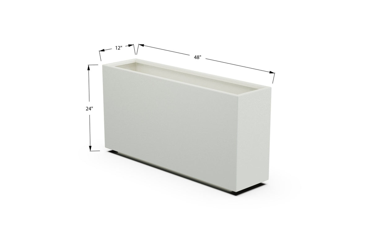 High Aluminum Rectangular Planter - Plantercraft