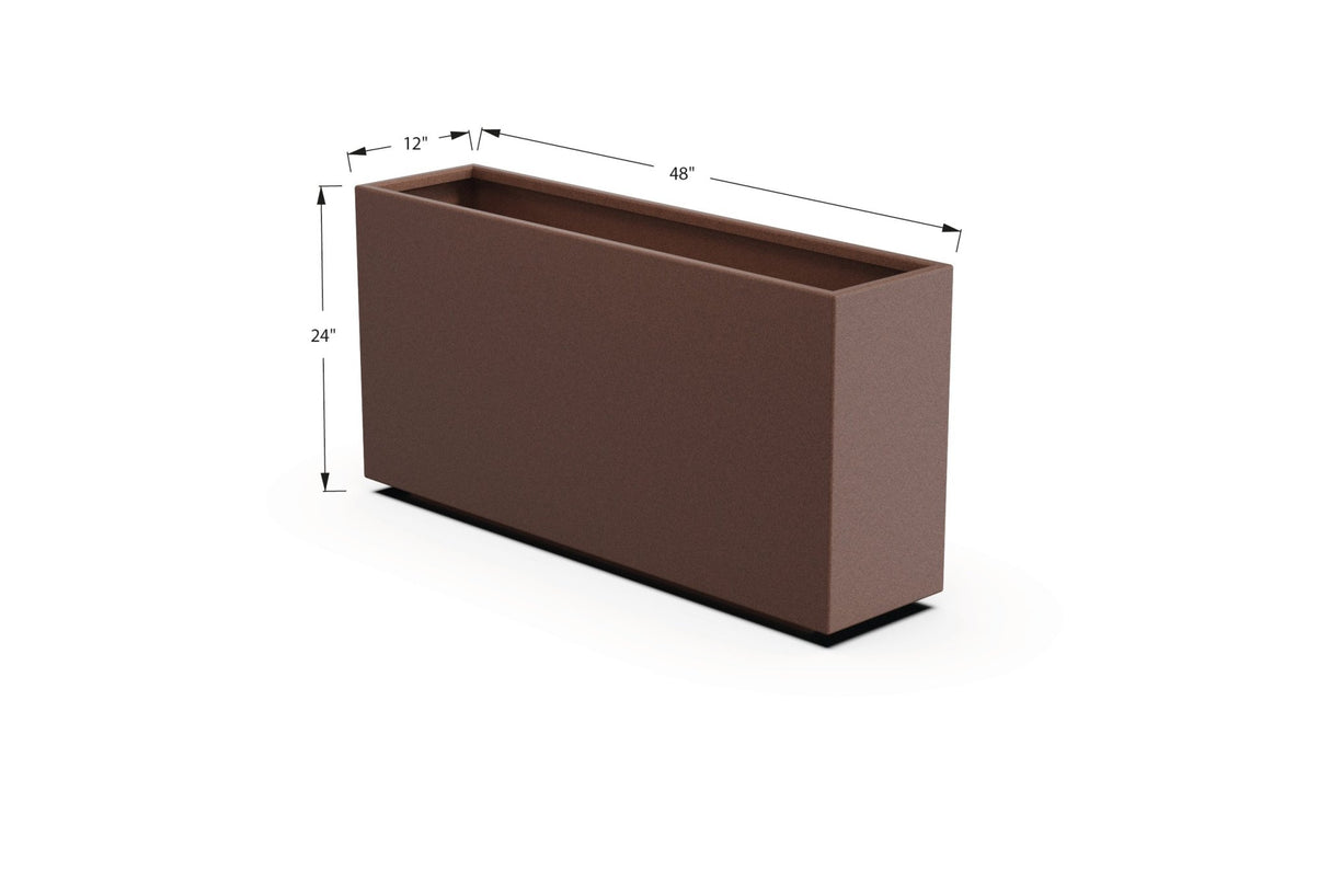 High Aluminum Rectangular Planter - Plantercraft