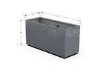 High Aluminum Rectangular Planter - Plantercraft