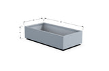 Aluminum Rectangular Outdoor or Indoor Planters - Plantercraft