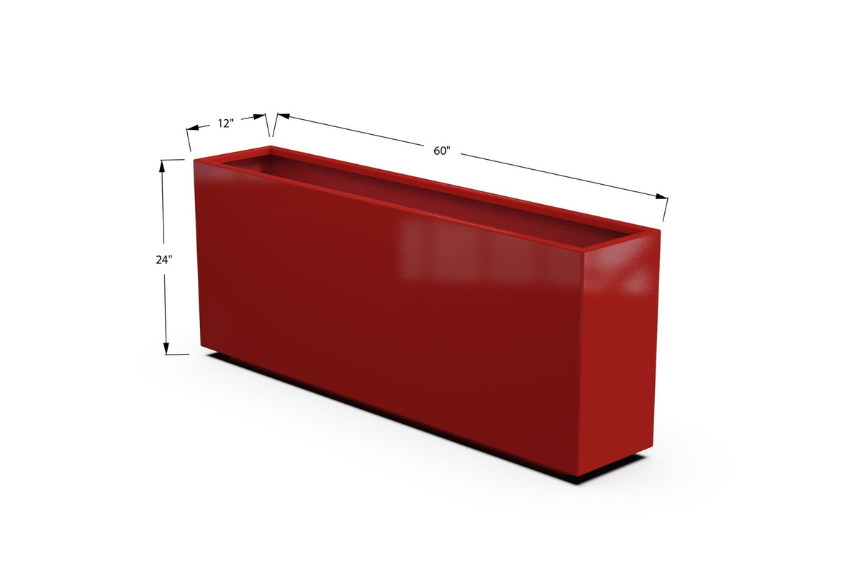 High Aluminum Rectangular Planter - Plantercraft