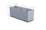 High Aluminum Rectangular Planter - Plantercraft