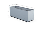 High Aluminum Rectangular Planter - Plantercraft